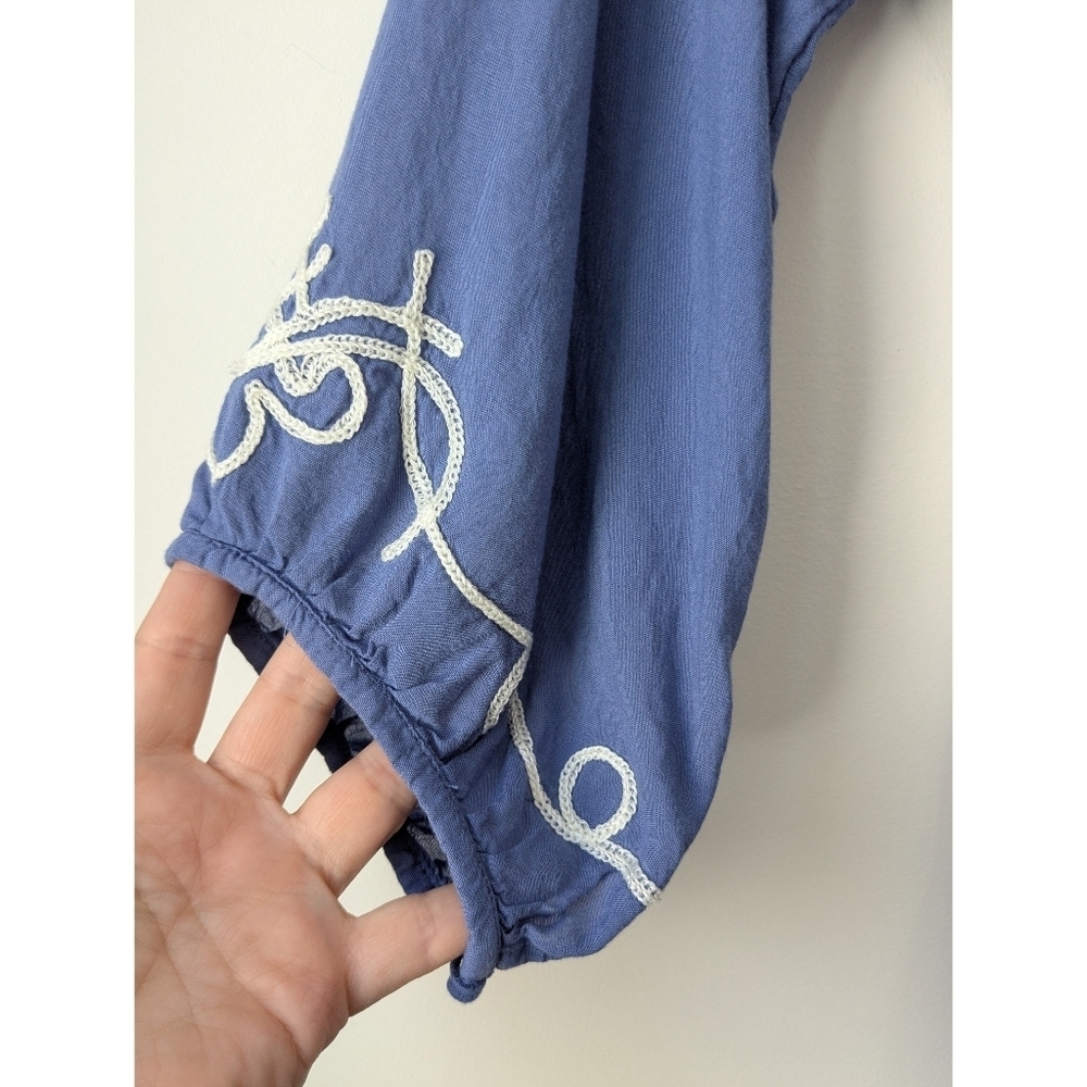 Poupette St Barth Off The Shoulder Embroidered Shift Dress - Picture 4 of 11